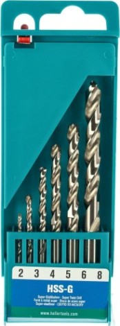 Набор сверл по металлу HELLER hss-g ø 2/3…7/8 мм (6 пр.) [TD17731]
