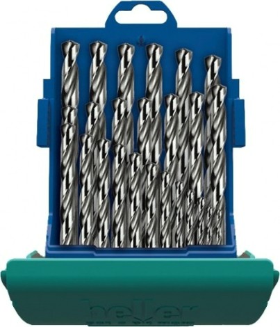 Набор сверл по металлу HELLER hss-g super din 338 rn ø 1/1.5/2/2.5…12/12.5/13 (25 пр.) [TD21964]