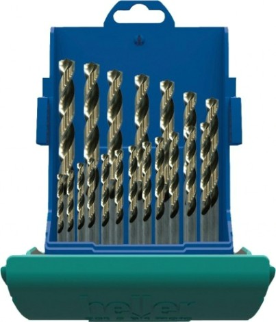 Набор сверл по металлу HELLER hss-g turbo ø 1/1.5/2…9/9.5/10 (19 пр.) [TD28892]