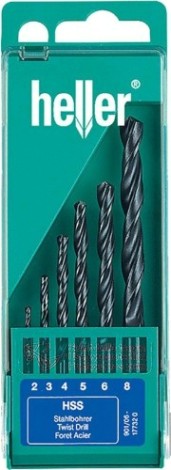 Набор сверл по металлу HELLER hss-r ø 2/3…7/8 мм (6 пр.) [TD17732]