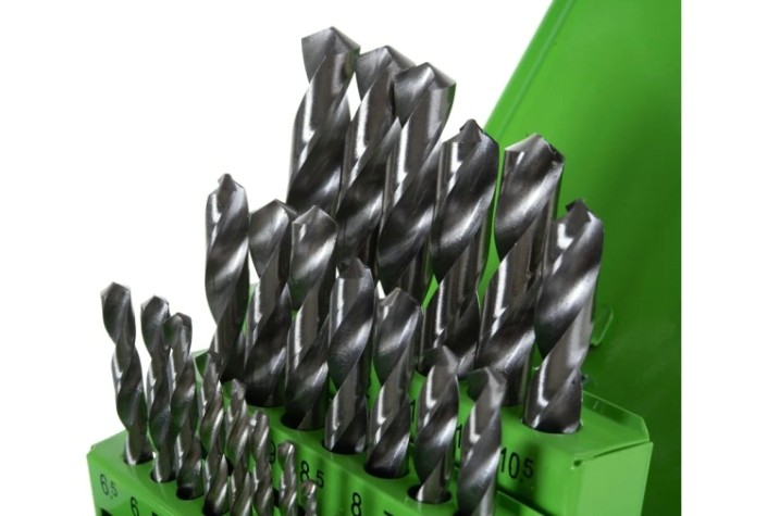 Набор сверл по металлу HSS СИБРТЕХ 1 - 13 мм. 25 шт., в металлическом боксе [72379]