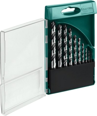 Набор сверл по металлу KRAFTOOL 29651-H10 hss-g, 10шт (1-10мм)