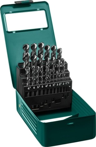 Набор сверл по металлу KRAFTOOL 29651-H25 hss-g, 25шт (1-13мм)