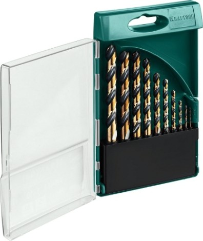 Набор сверл по металлу KRAFTOOL 29656-H10 hss-co(8%), cobalt 10шт.(1-10мм)