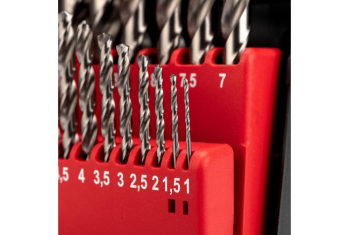 Набор сверл по металлу Kranz KR-91-0635 1-10мм, 19 шт.