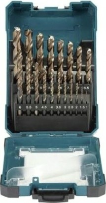 Набор сверл по металлу MAKITA D-67583 M-force, 19 шт. (1-10 мм, шаг 0.5 мм)