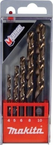 Набор сверл по металлу MAKITA M-Force 5шт. (4,5,6,8,10 мм) d-30508 [d-30508]
