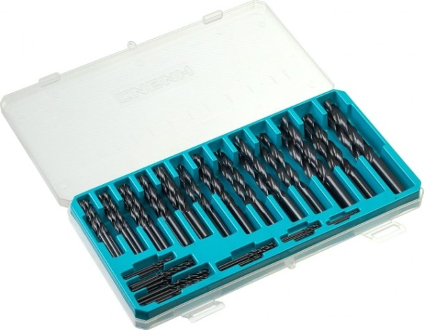 Набор сверл по металлу Сибин быстрорежущая сталь 100шт.(1-10мм), пласт.бокс [29610-H100]