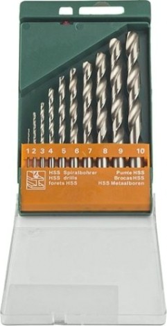 Набор сверл по металлу Sturm 1055-01-SS1 10 шт. (1-10 мм) Набор сверл по металлу Sturm 1055-01-SS1 10 шт. (1-10 мм)
