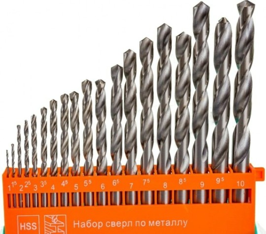 Набор сверл по металлу Sturm 1055-01-SS2 19шт, 1-10х0.5мм