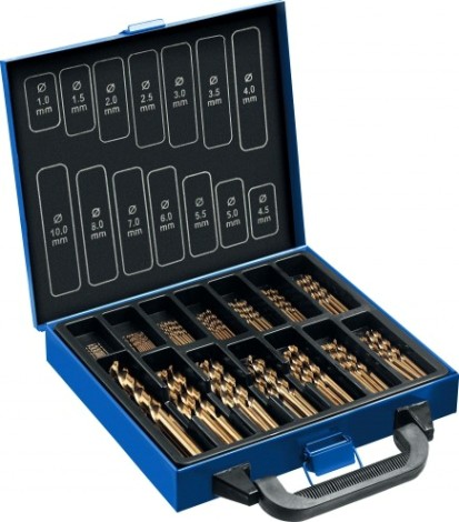 Набор сверл по металлу ЗУБР КОБАЛЬТ сталь р6м5к5, 99шт.(1-10мм) мет.бокс [29626-H99]