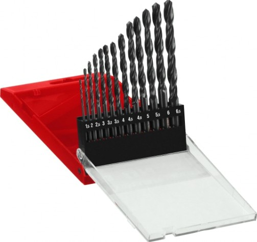 Набор сверл по металлу ЗУБР МАСТЕР 13шт (1.5-6.5мм), сталь р4м2, класс в [29605-H13]
