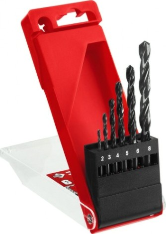 Набор сверл по металлу ЗУБР МАСТЕР 6шт (2-8мм), сталь р4м2, класс в [29605-H6]