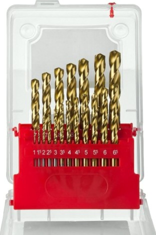 Набор сверл по металлу ЗУБР нитрид-титановое покрытие 29617-H19 (1,0-10,0 мм.) 19 шт [29617-H19_z01]