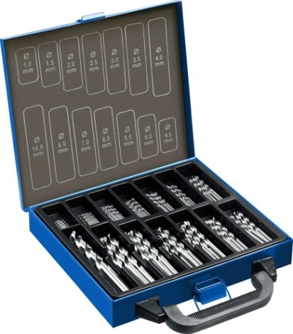 Набор сверл по металлу ЗУБР ПРОФ сталь р6м5, 99шт.(1-10мм) мет.бокс [29625-H99]