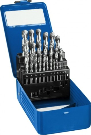 Набор сверл по металлу ЗУБР ПРОФЕССИОНАЛ 25шт(1-13мм), сталь р6м5, класс а, мет.бокс [29625-H25]