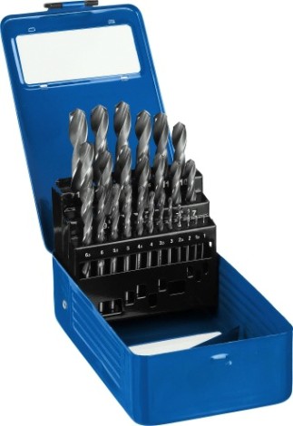 Набор сверл по металлу ЗУБР ПРОФЕССИОНАЛ 25шт(1-13мм), сталь р6м5, класс в, мет.бокс [29621-H25]