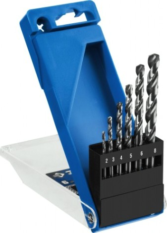 Набор сверл по металлу ЗУБР ПРОФЕССИОНАЛ 6шт(2-8мм), сталь р6м5, класс а [29625-H6]