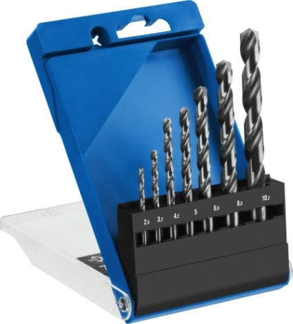 Набор сверл по металлу ЗУБР ПРОФЕССИОНАЛ 7шт(2.5-10.2мм), резьбовой, сталь р6м5, класс а [29625-H7R]