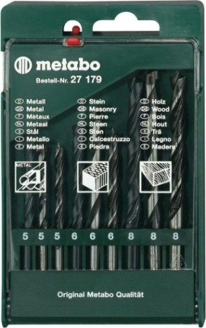 Набор сверл универсальных METABO 9 предметов 627179000 [627179000]
