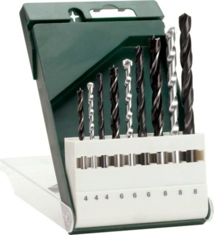 Набор сверл универсальный BOSCH Набор сверл по металлу (hss-r) и камню, 9 шт d4-8 [2609255483]