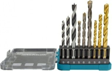 Набор сверл универсальный MAKITA D-71962 9 шт. (дерево-5,6,8; металл-5,6,8; бетон -5,6,8 мм