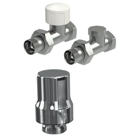 Набор термостатический прямой ROYAL THERMO DE LUXE (хром), 1/2" RTE 50.017 [НС-1073849]