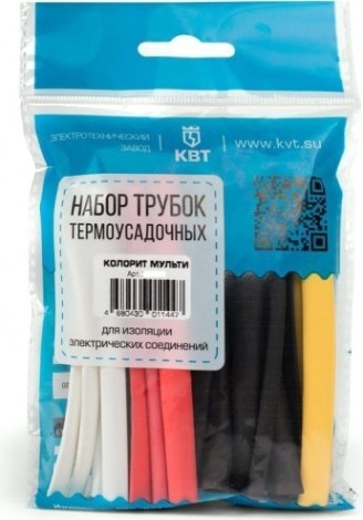 Набор термоусадочных трубок КВТ Колорит 20/10 [73643]