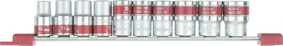 Набор торцевых головок 6 гранных, 1/2" MATRIX 10-22 мм, 10 предметов, 13557 [13557]