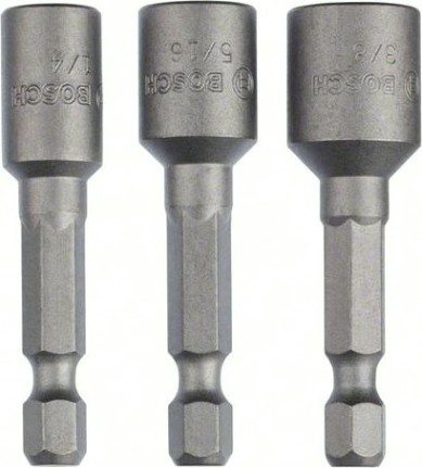 Набор торцевых ключей BOSCH 1/4" HEX мм 3 предмета [2608551077]