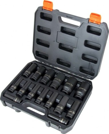 Набор ударных головок 1/2" AV Steel AV-721415 10-32мм 15 предметов