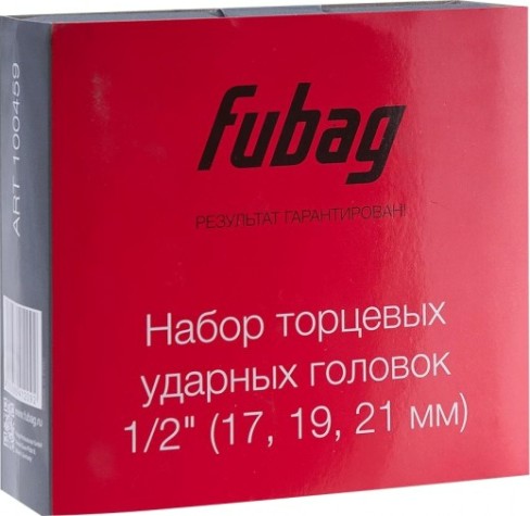 Набор ударных головок 1/2" FUBAG торцевых (17_19_21 мм) [100459]