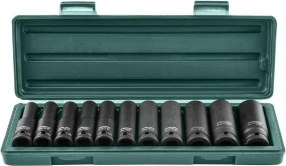 Набор ударных головок 1/2" JONNESWAY S03AD4111S 1/2"DR, 10-24 мм, 11 предметов [047193]