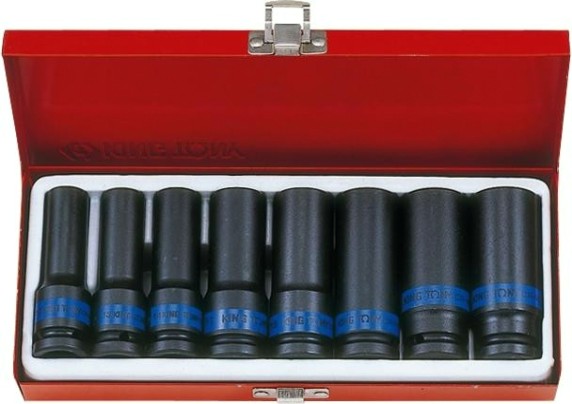 Набор ударных головок 1/2" KING TONY 4410MP 1/2", 8 предметов