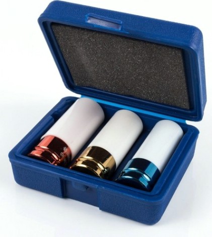 Набор ударных головок 1/2" Кобальт 010301-03 торцевых, cr-mo (3 шт.) кейс