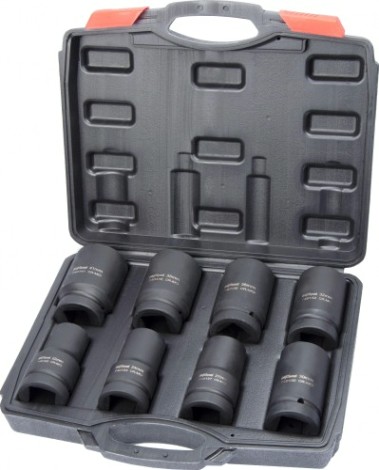 Набор ударных головок 1" AV Steel AV-741408 удлиненных 22-41мм, 8шт.