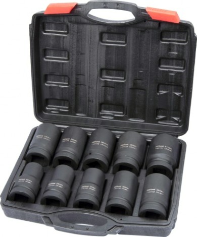 Набор ударных головок 1" AV Steel AV-741410 удлиненных 22-41мм, 10шт.