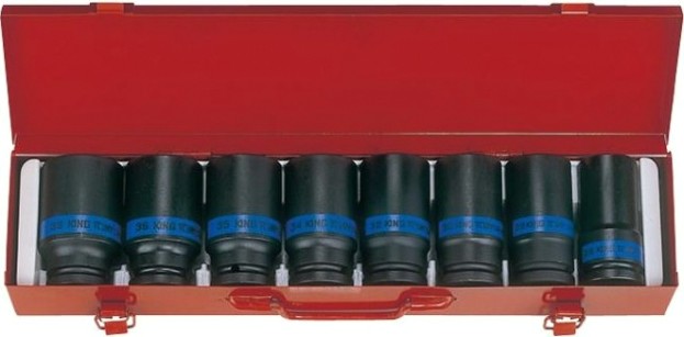 Набор ударных головок 3/4" KING TONY 6410MP 3/4", 8 предметов