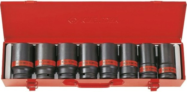 Набор ударных головок 3/4" KING TONY 6410SP 3/4", 8 предметов