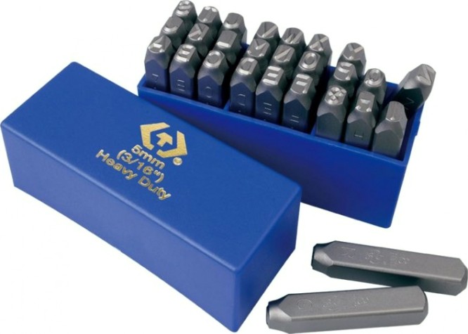 Набор ударных клейм KING TONY 11427SQ02 2 мм, буквы-латиница, 27 предметов