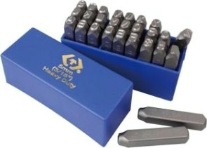 Набор ударных клейм KING TONY 5 мм, буквы - латиница 27 предметов 11427SQ05 [11427SQ05]