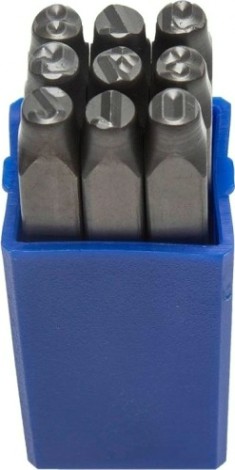 Набор ударных клейм ЗУБР 6 мм, цифровые 9 предметов 21501-06_z01 [21501-06_z01]