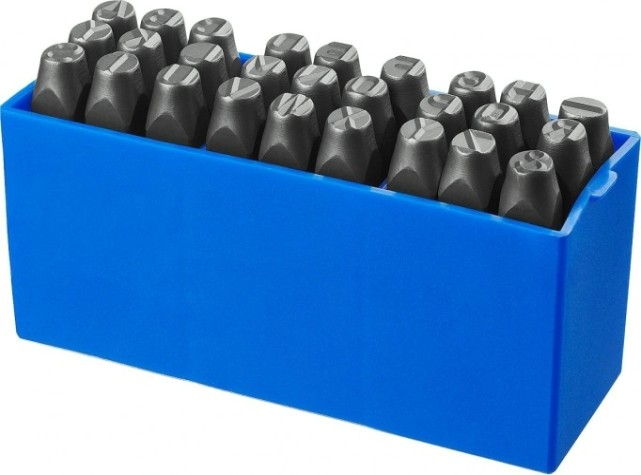 Набор ударных клейм ЗУБР PROFI буквенные латинские, шрифт 8мм [21505-08_z01]