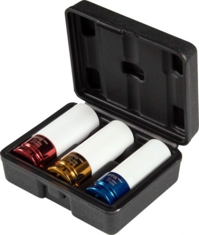 Набор ударных шестигранных головок 1/2" Affix AF00643C глубоких, 17, 19, 21 мм, кейс