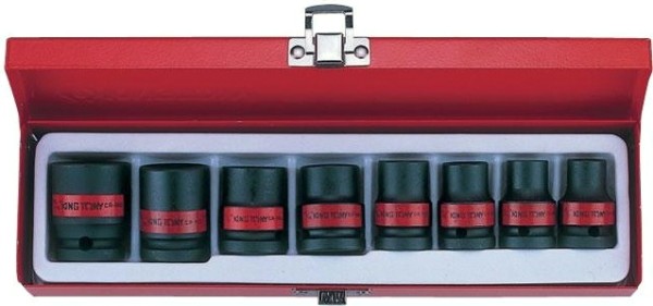 Набор ударных торцевых головок 1/2" KING TONY 4408SP 3/8"-5/16", 8 предметов
