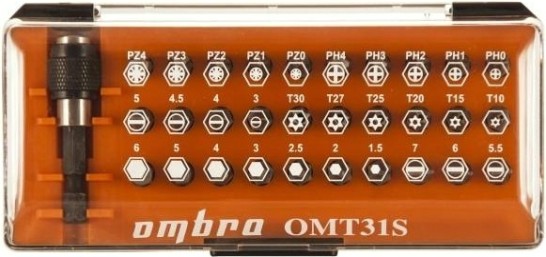 Набор вставок-бит OMBRA OMT31S 31 предмет [055010]