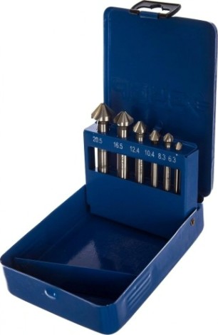 Набор зенкеров ЗУБР ЭКСПЕРТ 6 шт (м3-м10) [29730-H6]