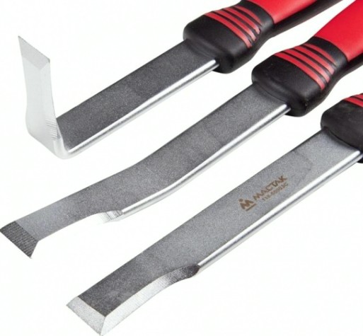 Набор зубил для расшивки кузовных швов и панелей МАСТАК 118-50003C 3 предмета, кейс