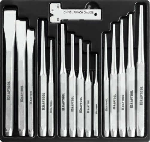 Набор зубил и кернеров KRAFTOOL GRAND-15 15 пред. [21075-H15]