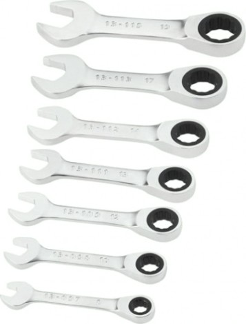 Наборы комбинированных ключей STANLEY FMMT82900-0 7 предметов укороченных с храп.мех.fatmax